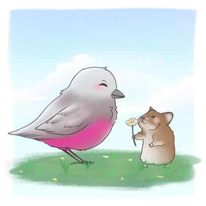 Birb and Hamster